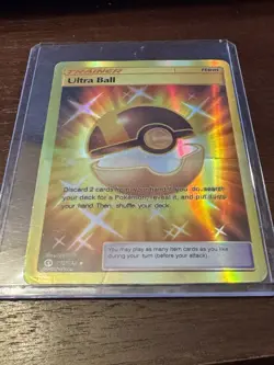 Pokemon Ultra Ball Gold Secret Rare 161/149 Crimson Invasion Trainer Card - MP - Image 3