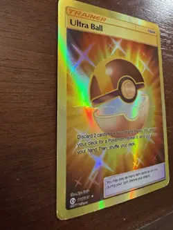 Pokemon Ultra Ball Gold Secret Rare 161/149 Crimson Invasion Trainer Card - MP - Image 5