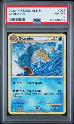 2023 POKEMON CLASSIC BLASTOISE & SUICUNE EX DECK #007 GYARADOS PSA 8 - Image 1