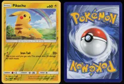 Pikachu 28/73 Common Shining Legends Reverse Holo Pokemon - Image 3