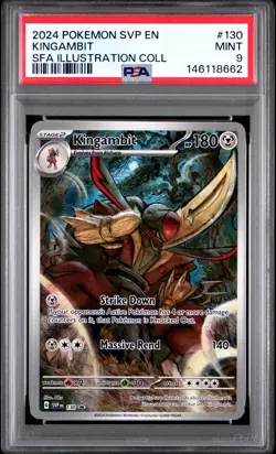 2024 POKEMON SVP PROMO ILLUSTRATION COLLECTION #130 KINGAMBIT PSA 9 - Image 1