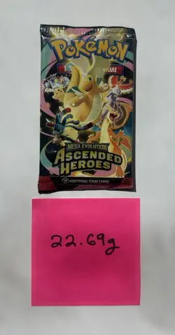 HEAVY 22.69g Ascended Heroes Booster Pack | Pokemon | NEW & SEALED - Image 3