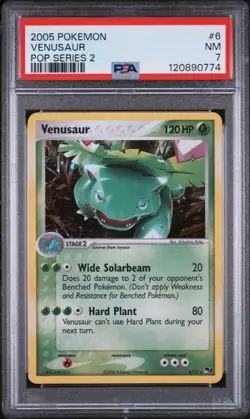 2005 POKEMON POP SERIES 2 #6/17 VENUSAUR PSA 7 - Image 1