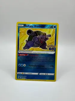 Radiant Blastoise 018/078 Pokemon GO Holo NM - Image 2