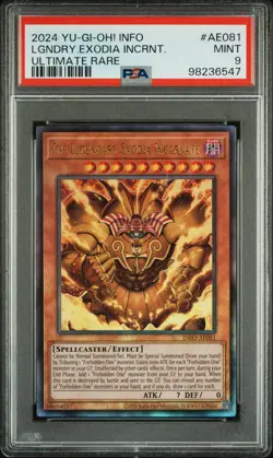 2024 YU-GI-OH! ASIAN-ENGLISH ULTIMATE RARE THE LEGENDARY EXODIA INCARNATE PSA 9 - Image 1