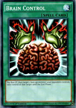 Brain Control YGLD-ENA26 Yugioh 1st Edition Lightly played - Image 1
