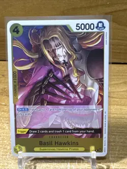 Basil Hawkins OP10-109 English R Royal Blood One Piece Card Game - Image 1