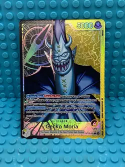 One Piece CCG Gecko Moria OP14-080 Leader Alternate Art The Azure Sea’s Seven - Image 1