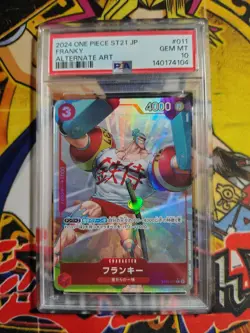 One Piece Franky Alternate Art Japanese Starter Deck 25 PSA 10 - Image 1