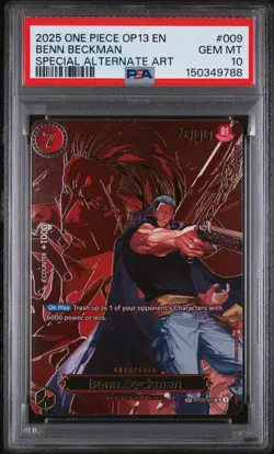 2025 ONE PIECE CARRYING ON HIS WILL SPECIAL ALT ART #009 BENN BECKMAN PSA 10 - Image 1