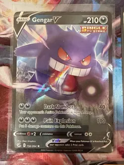 Pokemon TCG V VSTAR Foil 5 Card Lot Gengar Regigigas Calyrex Infernape Mawile - Image 2