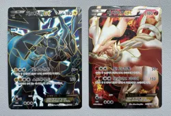 2013 RESHIRAM ZEKROM BW Book Promo EX Full Art Korean Card B&W Rare 057/bw - Image 1