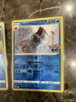 Pokemon TCG Gyarados Holo Rare and Magikarp Holo Rare Pokemon Go Card - Image 2
