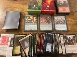 Mtg Lot: Promos, Lotr Cards, Two Complete Starter Decks [all Pictured] - Image 1