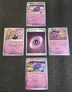 Gengar, Gastly, Haunter Scarlet & Violet 151 Reverse Holo Card 94/165 Lot Of 5🔥 - Image 1