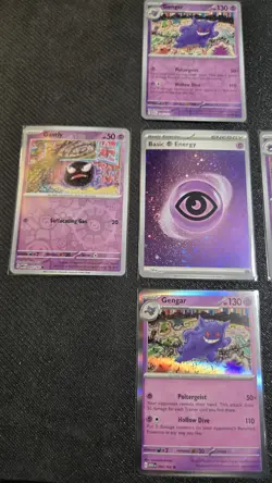 Gengar, Gastly, Haunter Scarlet & Violet 151 Reverse Holo Card 94/165 Lot Of 5🔥 - Image 2
