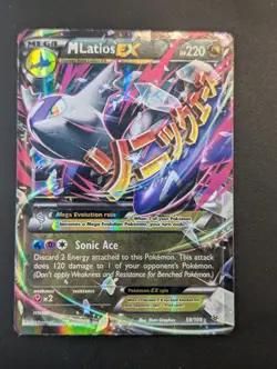 Mega M Latios EX Holo Ultra Rare Card Roaring Skies 59/108 Pokemon - Image 1