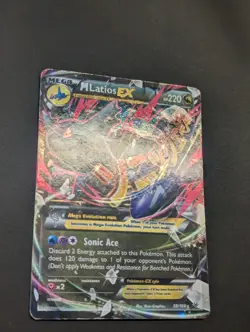 Mega M Latios EX Holo Ultra Rare Card Roaring Skies 59/108 Pokemon - Image 2