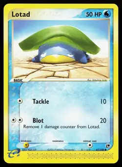 Lotad 67/100 Common Sandstorm Pokemon Card - Image 1