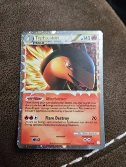 Typhlosion Prime 110/123 HeartGold SoulSilver Ultra Rare Pokemon Card Near Mint - Image 1