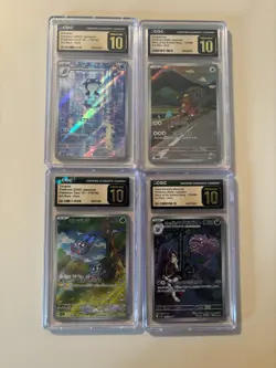 LOTS OF POKEMON CARDS GRADED BY CGC JAPANESE&ENGLISH (8 PRISTINE10)7 GEM MINT 10 - Image 1