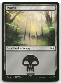 X4 Swamp 310 MTG Universes Beyond: Warhammer 40,000 L NM X4 - Image 1