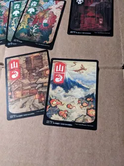 JP Full Art Lands (NM) 2020 Kamigawa Neon Dynasty NEO Magic MTG Lot Of 11 - Image 2