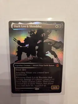Dark Leo & Shredder (Borderless) Teenage Mutant Ninja Turtles Foil - Image 1