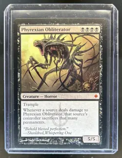 2011 Magic MTG New Phyrexia Phyrexian Obliterator #68 - Image 1