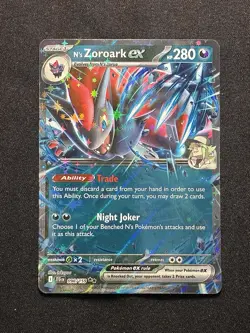 Pokemon TCG - N's Zoroark ex 098/159 Double Rare - Journey Together - English - Image 1