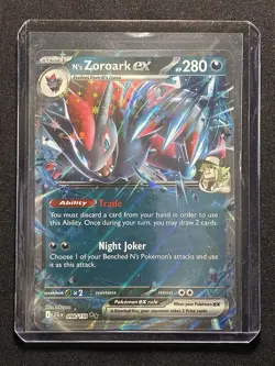 Pokemon TCG - N's Zoroark ex 098/159 Double Rare - Journey Together - English - Image 3
