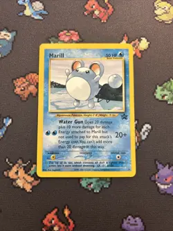 Marill Promo 29 LP/EX -Vintage Rare Pokemon Card- Black Star Promo (8q) - Image 1