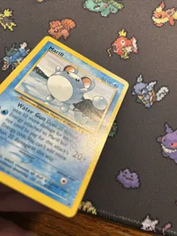 Marill Promo 29 LP/EX -Vintage Rare Pokemon Card- Black Star Promo (8q) - Image 3