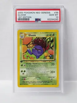 POKEMON 1ST EDITION NEO GENESIS GLOOM #36 PSA 10 VERY NICE!!! - Image 1