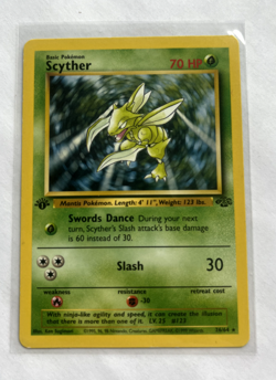 Pokemon TCG Scyther 1st Edition Jungle non holo Rare 26/64 - Image 1