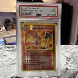 Pokemon TCG Charizard Evolutions 11/108 Reverse Holo Rare PSA 9 150 HP English - Image 1