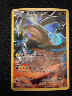Pokemon TCG Black Kyurem XY Black Star Promos Holo Card XY80 - Image 1