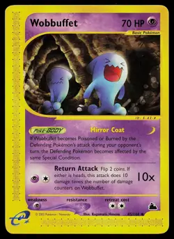 Pokemon Card - Wobbuffet Skyridge 45/144 Uncommon - Image 1
