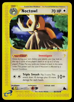 Pokemon Card - Noctowl Skyridge 40/144 Uncommon - Image 1