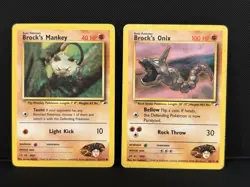 Pokemon TCG Brocks Onix & Mankey Gym Heroes - Image 1