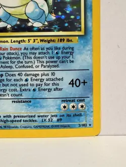 1999 Pokemon Base Set Blastoise Holo 2/102 - PSA 8.5 - 9 Estimate Free Shipping - Image 5