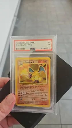 PSA 1 - 1999 - Base Set Charizard - 4/102 - Holo Foil - Pokemon WOTC Unlimited - Image 1