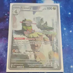 Pokemon Fraxure Sv: Shrouded Fable 077/064 Illustration Rare Holo Dragon Pulse - Image 1