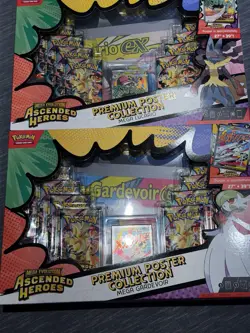 Pokemon Ascended Heroes Premium Poster Collection Set -Mega Gardevoir & Lucario - Image 1