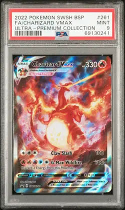 2022 Pokemon Swsh Black Star Charizard Vmax Ultra-Premium Collection #261 PSA 9 - Image 1