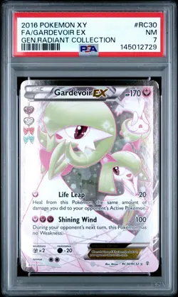 2016 POKEMON XY GENERATIONS RADIANT COLLECTION #RC30 FULL ART/GARDEVOIR EX PSA 7 - Image 1