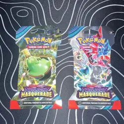 Pokemon Scarlet & Violet Twilight Masquerade Booster Pack Pair (2 Hanger Packs) - Image 1