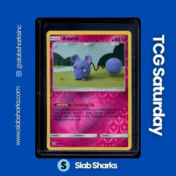 2019 POKEMON SUN & MOON COSMIC ECLIPSE #146/236 AZURILL REVERSE HOLO - Image 1