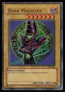 Dark Magician LOB-005 Ultra Rare The Legend of Blue Eyes White Dragon Yu-Gi-Oh - Image 1