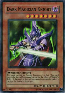 Yugioh Dark Magician Knight ROD-EN001 Super Parallel Rare VLP - Image 1